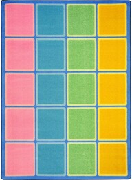 Joy Carpets Kid Essentials Blocks Abound Pastel